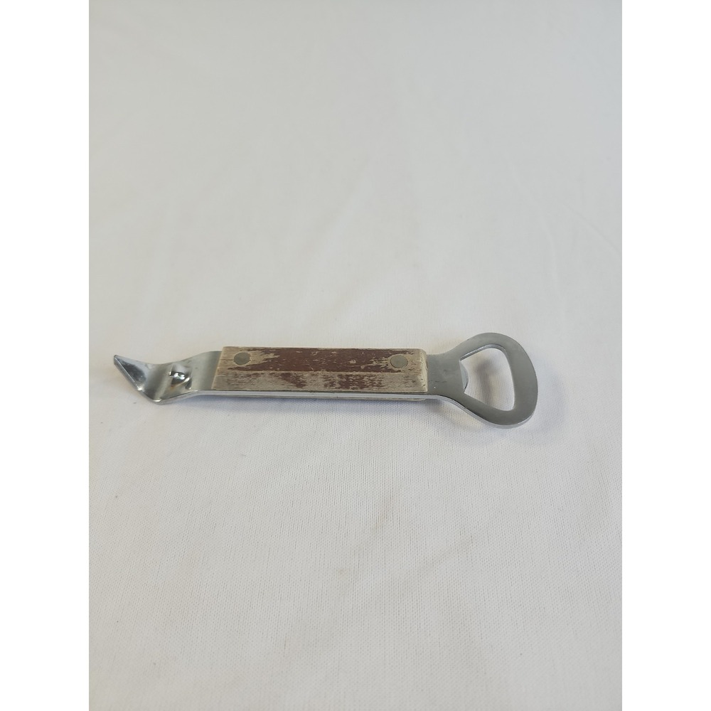 Vintage EKCO Can Piercer Wood Handle Church Key Camping Bottle Can‎ Opener
